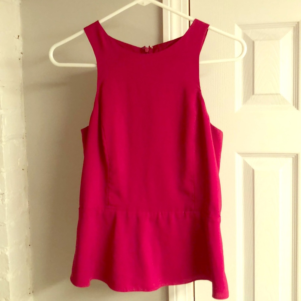 Express Pink Peplum Tank